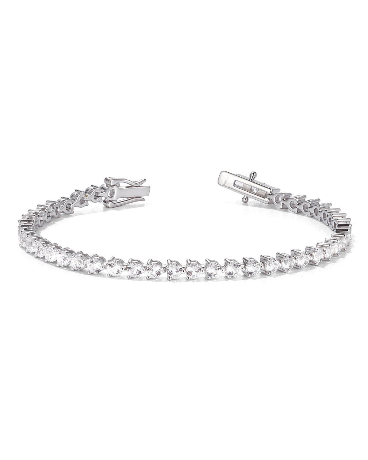 To Be Continued…  – White Sapphire Tennis Bracelet
