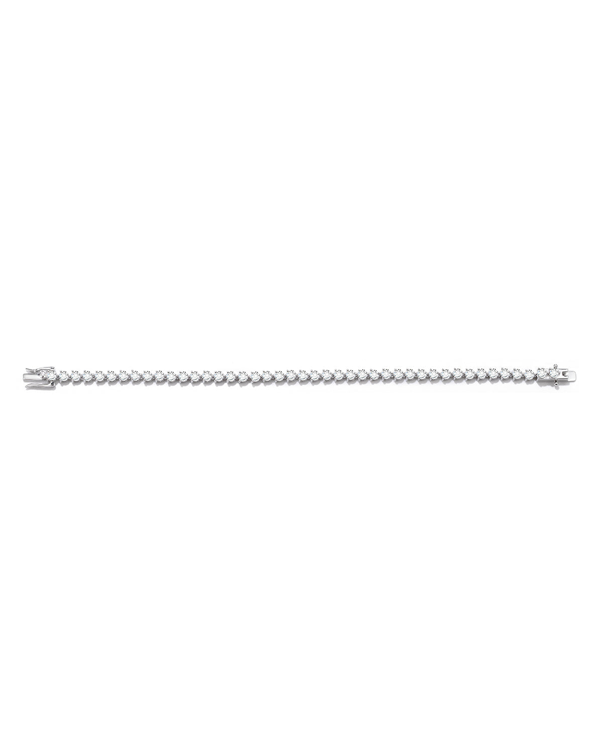 To Be Continued…  – White Sapphire Tennis Bracelet